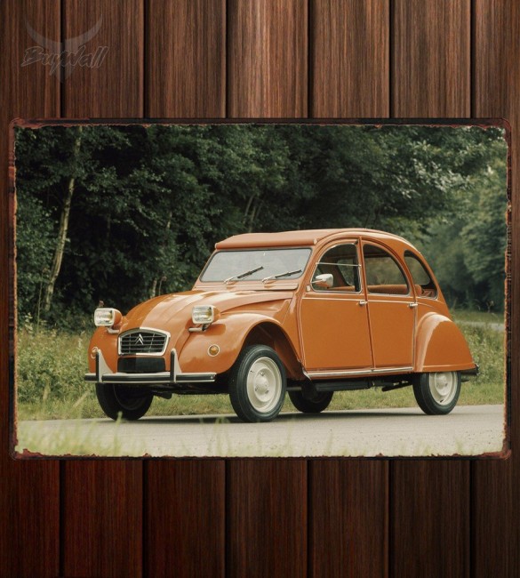 Металлическая табличка Citroen 2CV4 Металлическая табличка Citroen 2CV4